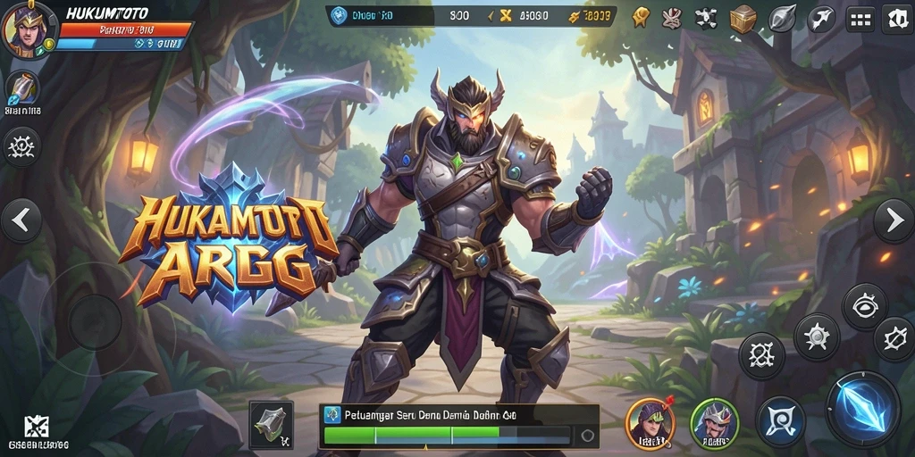 Tampilan gameplay seru HUKUMTOTO dalam pertempuran ARPG