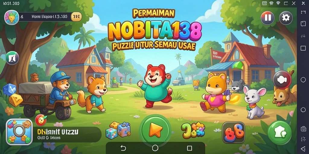 Tampilan gameplay menantang dari NOBITA138 dengan puzzle menarik.