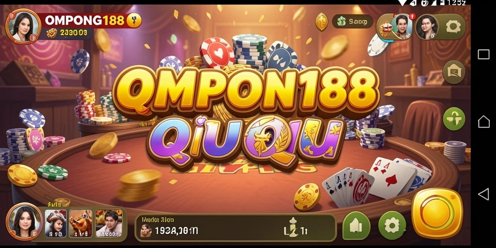 Tampilan gameplay QiuQiu yang seru dan menarik di OMPONG188.