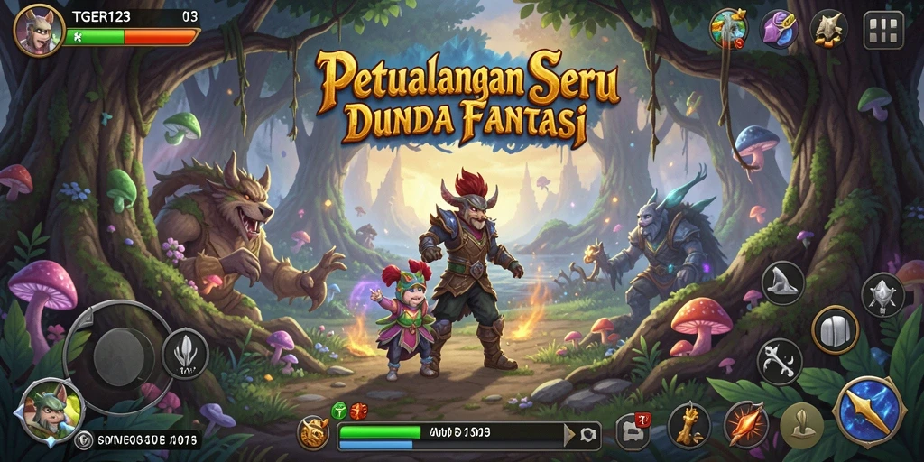 Tampilan utama gameplay TGER123 yang menarik dan menantang.